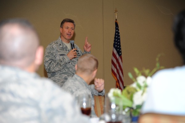 Gen. Kendall addresses the chapter at its July meeting.